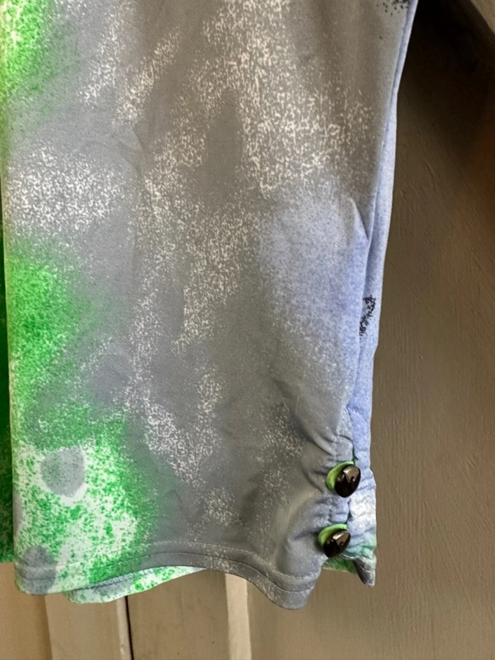 Jamie Sadock Sleeveless Golf Top Medium Abstract Print Quarter Zip Stretch - Picture 5 of 8